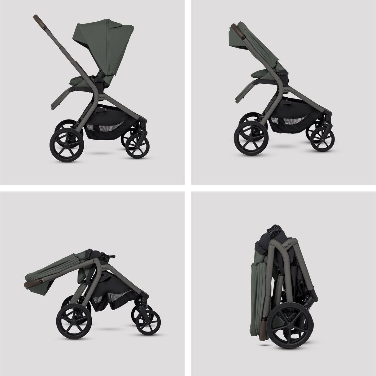 Silver Cross Breez Ultimate Cybex Cloud T & 360 Base Bundle - Pewter