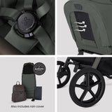 Silver Cross Breez Ultimate Cybex Cloud T & 360 Base Bundle - Pewter