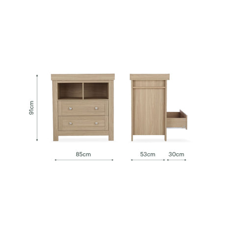 CuddleCo Burford Dresser Changer - Oak