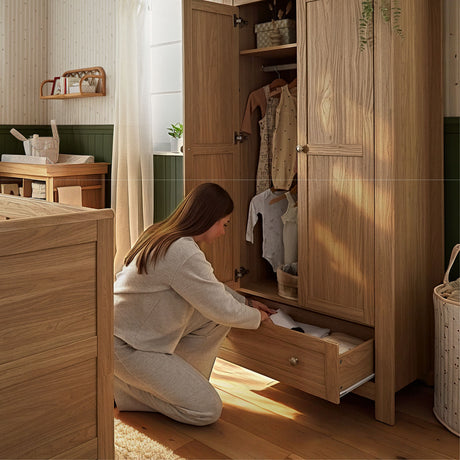 CuddleCo Burford Wardrobe - Oak