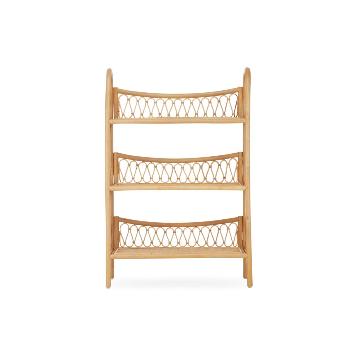 CuddleCo Aria 3 Tier Shelving Unit - Rattan