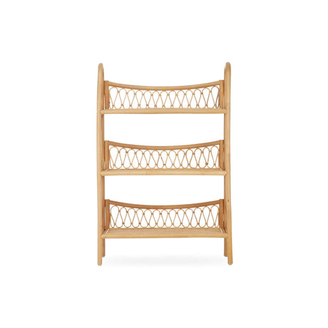 CuddleCo Aria 3 Tier Shelving Unit - Rattan