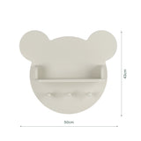 CuddleCo Play House Bear Shelf - Pebble