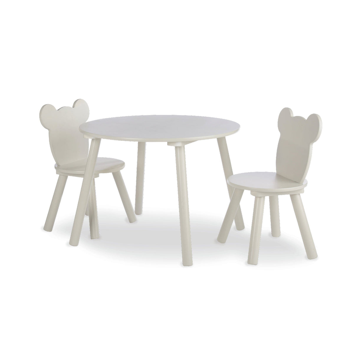 CuddleCo Play House Bear Table & 2 Chairs - Pebble