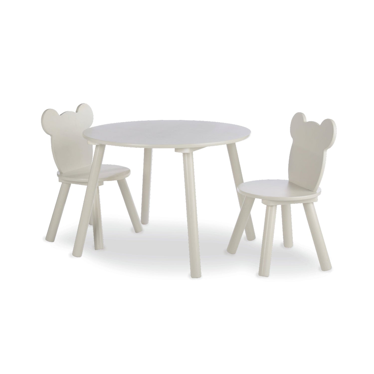 CuddleCo Play House Bear Table & 2 Chairs - Pebble