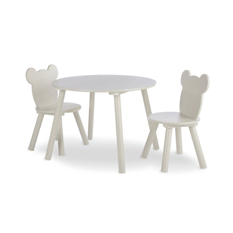CuddleCo Play House Bear Table & 2 Chairs - Pebble