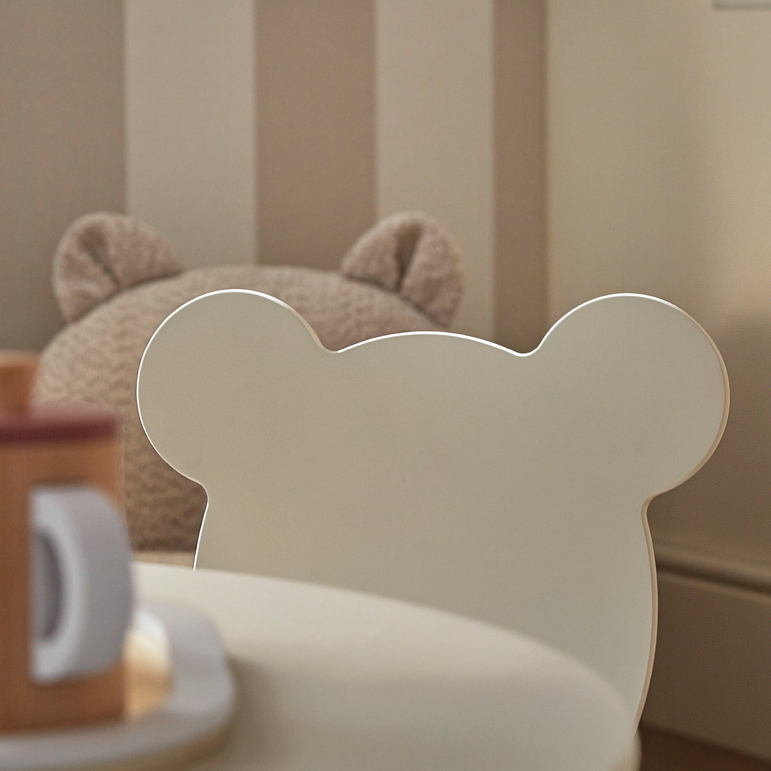 CuddleCo Play House Bear Table & 2 Chairs - Pebble