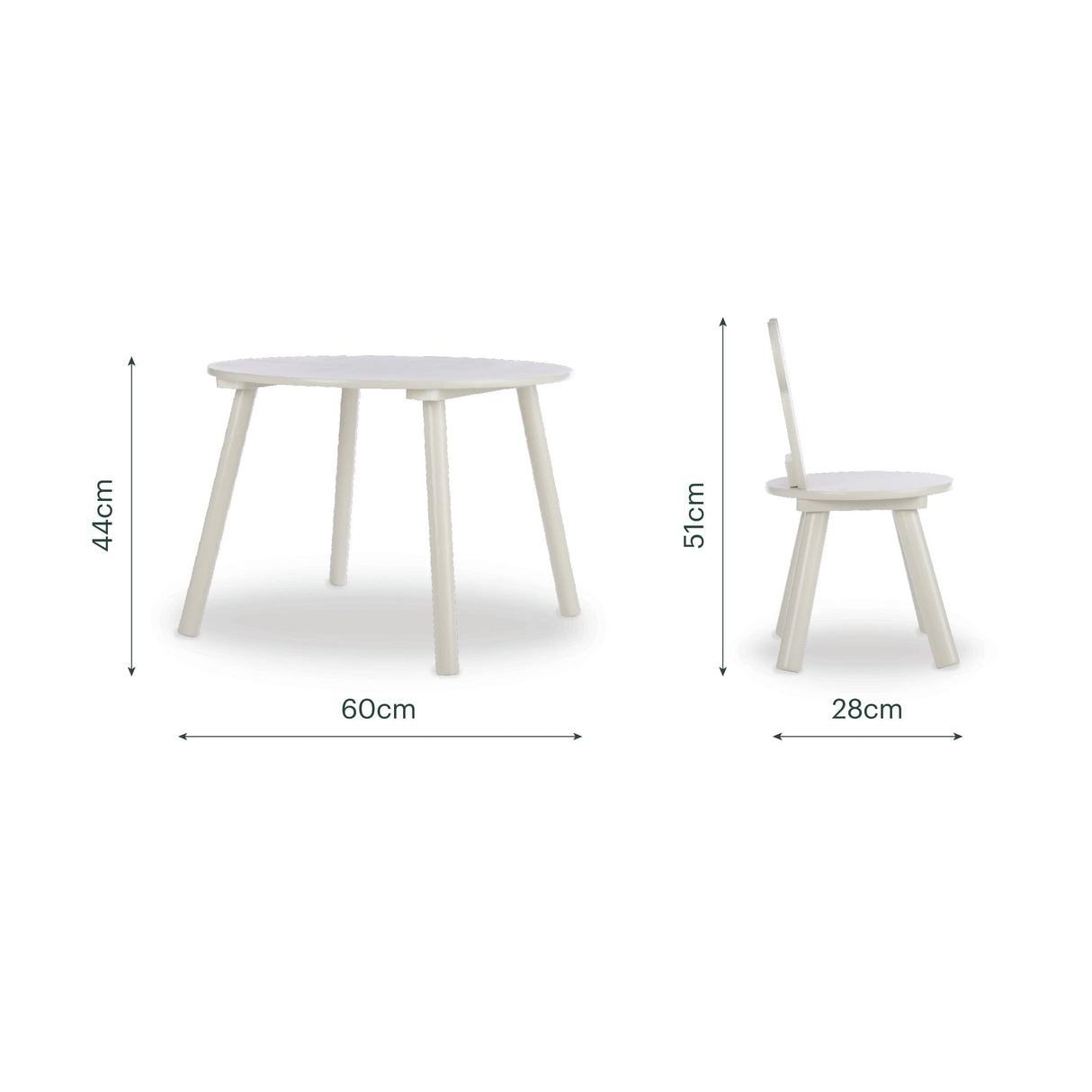CuddleCo Play House Bear Table & 2 Chairs - Pebble