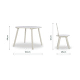 CuddleCo Play House Bear Table & 2 Chairs - Pebble