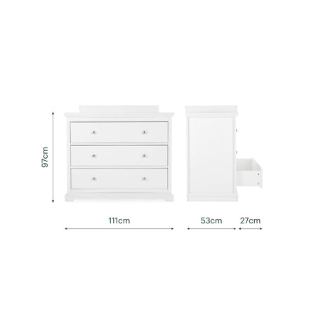CuddleCo Beaumont 2 Piece Nursery Furniture Set - White