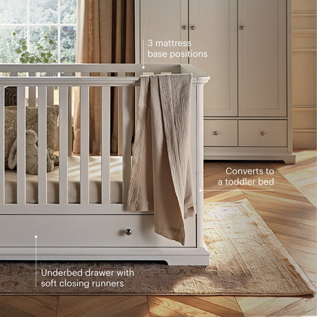 CuddleCo Beaumont 2 Piece Nursery Furniture Set - White