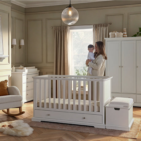 CuddleCo Beaumont 3 Piece Nursery Furniture Set - White