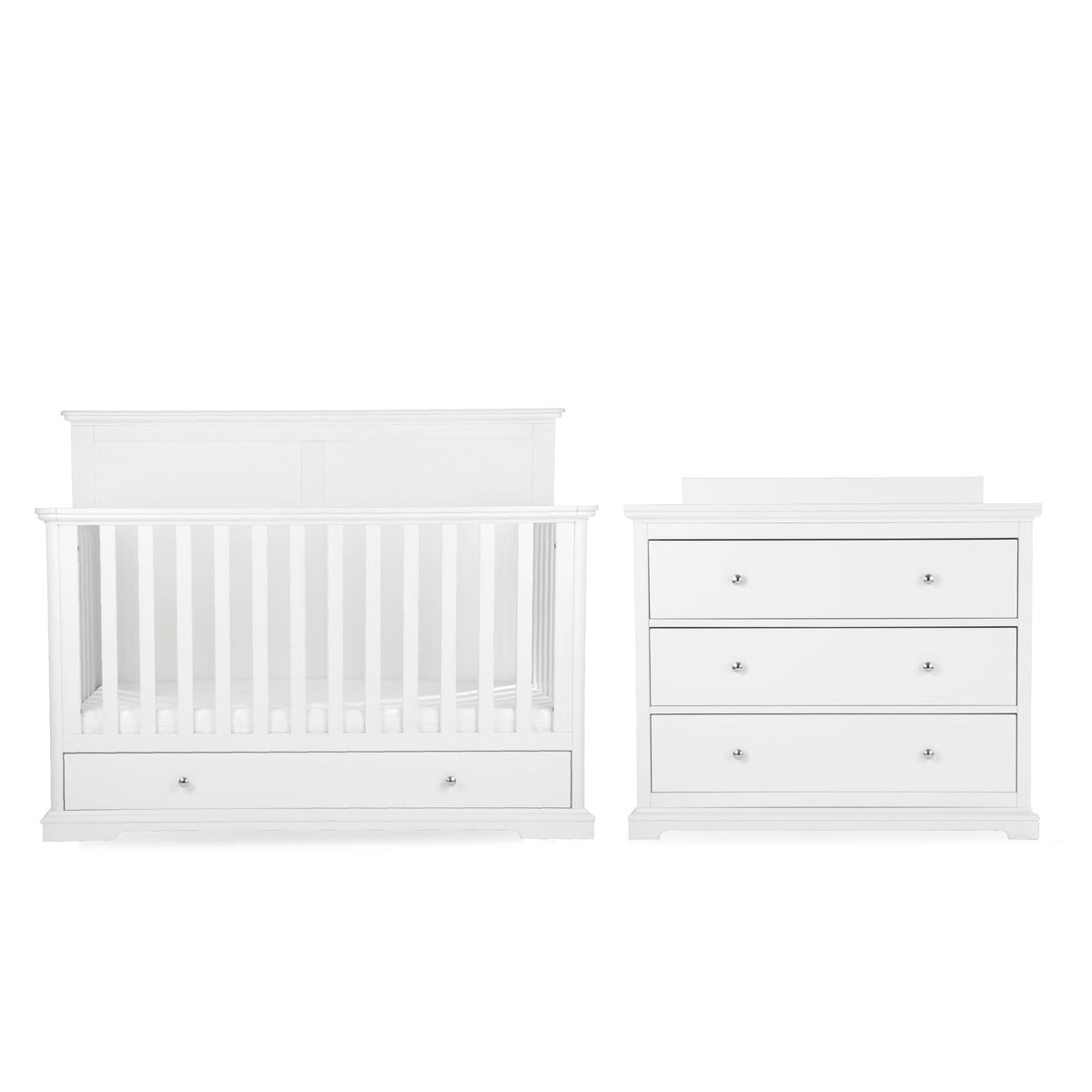 CuddleCo Beaumont Grand 2 Piece Nursery Furniture Set - White