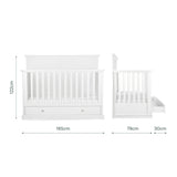 CuddleCo Beaumont Grand 2 Piece Nursery Furniture Set - White