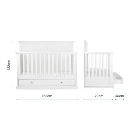 CuddleCo Beaumont Grand 2 Piece Nursery Furniture Set - White
