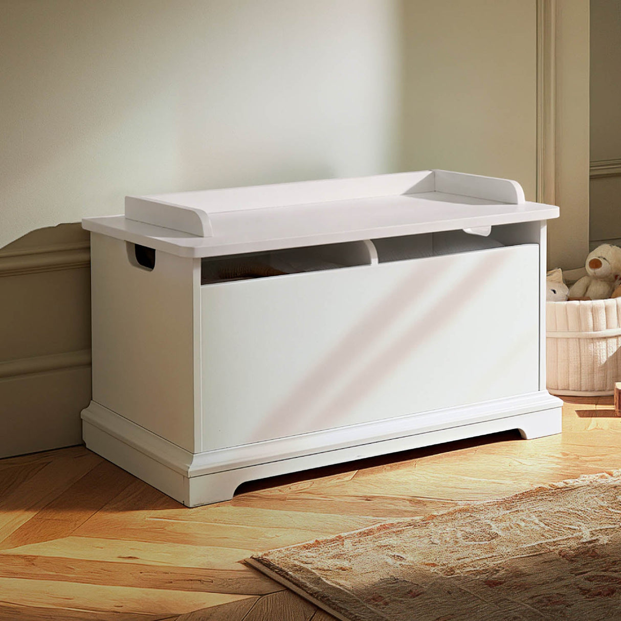 CuddleCo Beaumont Storage Box - White