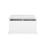 CuddleCo Beaumont Storage Box & Cushion Set - White