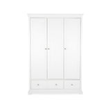 CuddleCo Beaumont Triple Wardrobe - White