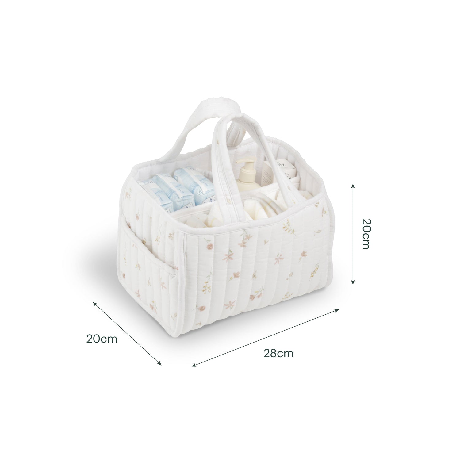 CuddleCo Nappy Caddy Set - Cashmere Meadow