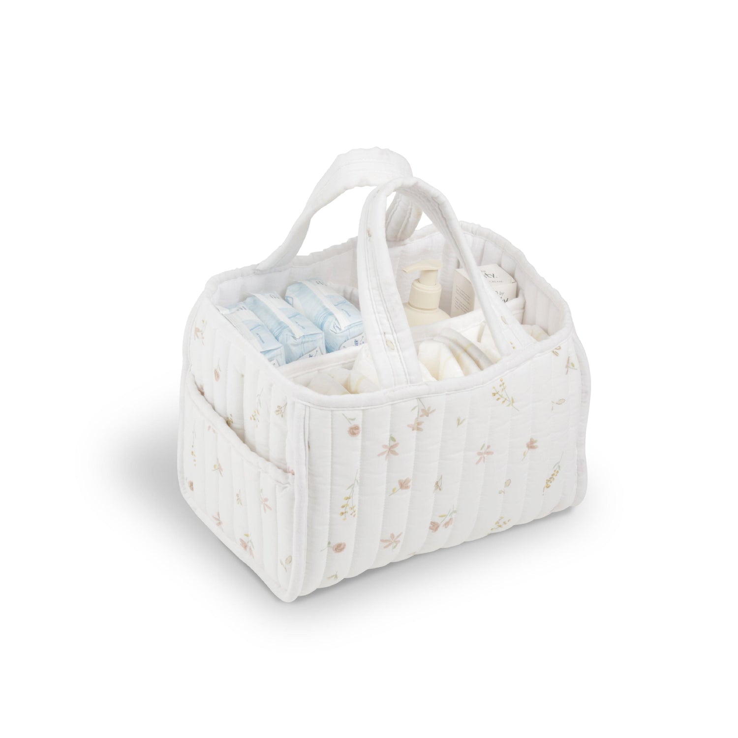 CuddleCo Nappy Caddy Set - Cashmere Meadow