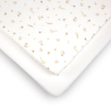 CuddleCo 2 Pack Cot Bed Sheets - Cashmere Meadow