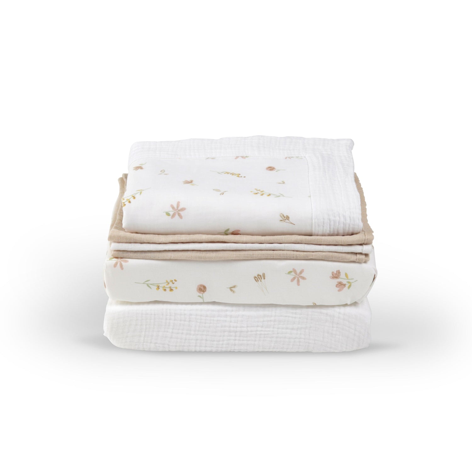 CuddleCo Universal Crib/Co-Sleeper Bedding Set - Cashmere Meadow