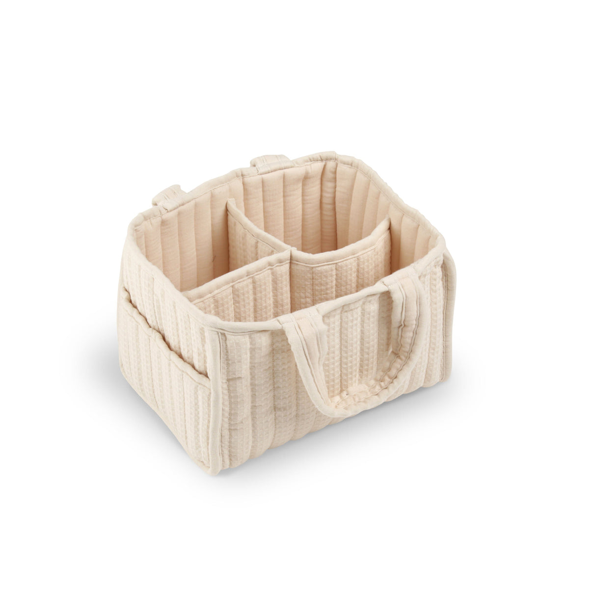 CuddleCo Nappy Caddy Set - Cashmere Waffle