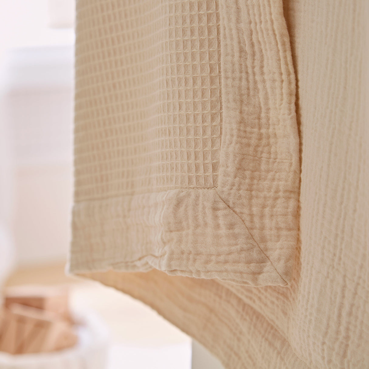 CuddleCo Comforter Blanket  - Cashmere Waffle