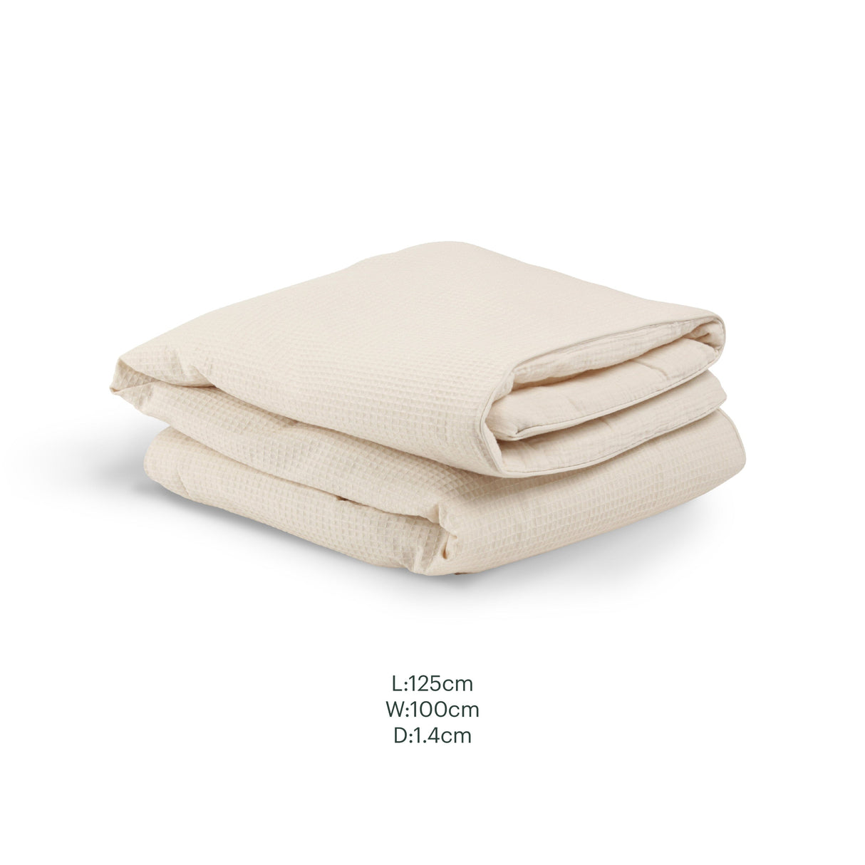 CuddleCo 4 Piece Cot Bed Bedding Set  - Cashmere Waffle