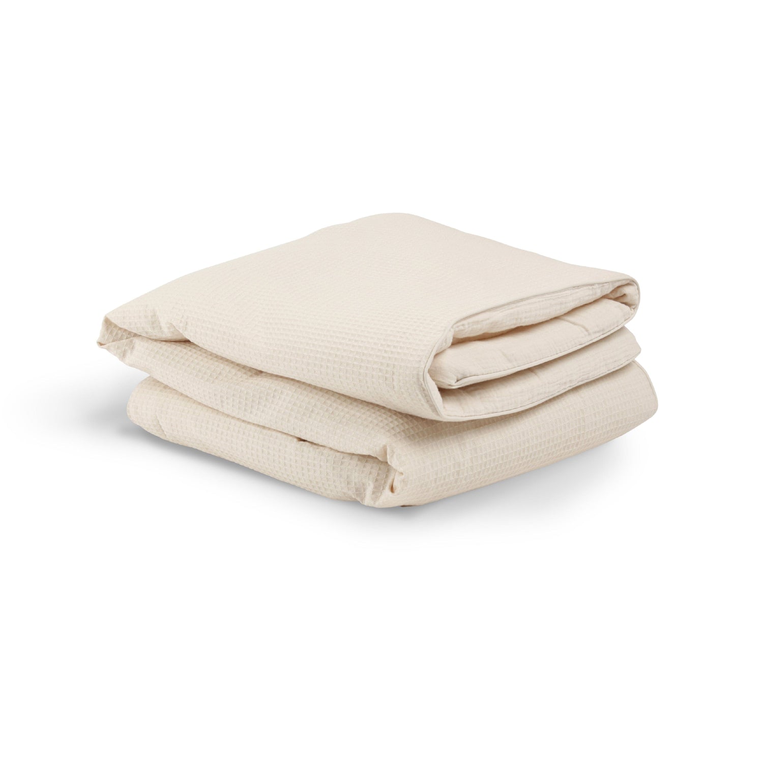 CuddleCo Cot Bed Quilt  - Cashmere Waffle