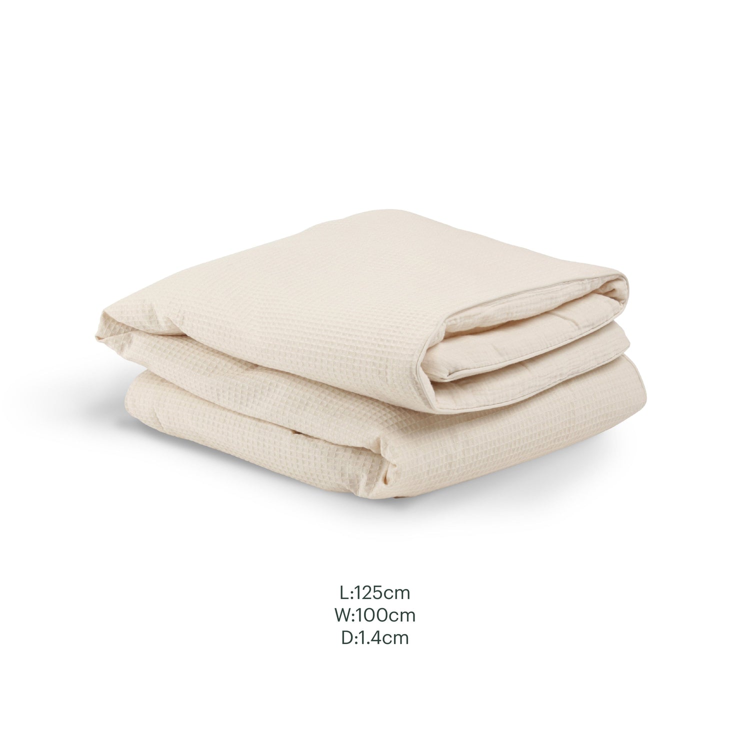 CuddleCo Cot Bed Quilt  - Cashmere Waffle