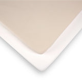 CuddleCo 2 Pack Cot Bed Sheets  - Cashmere Waffle