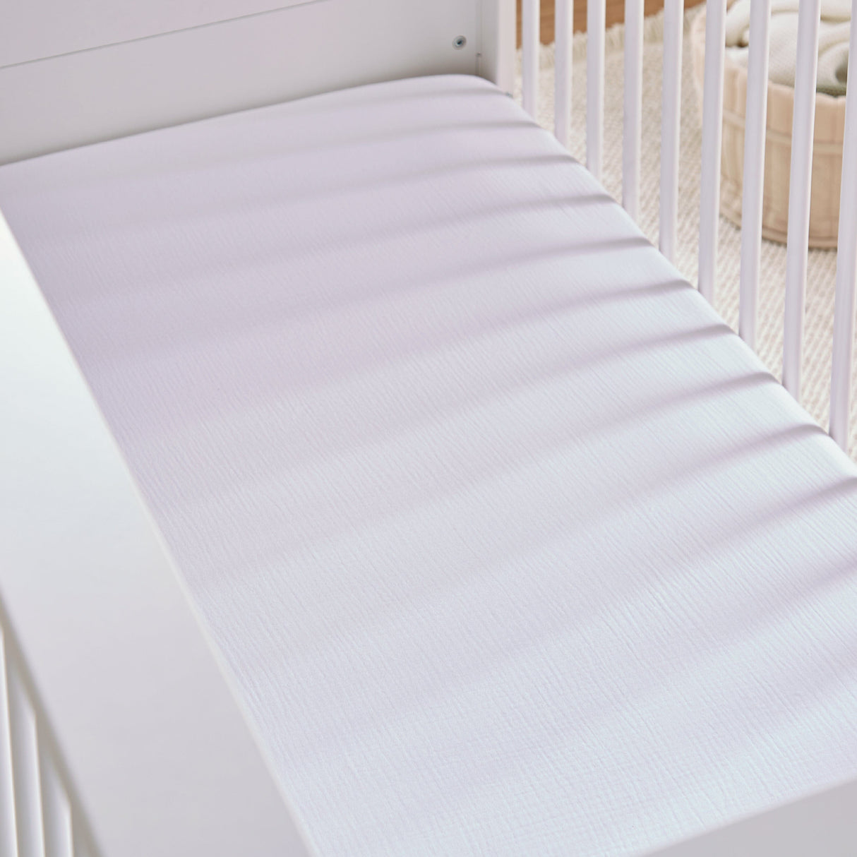 CuddleCo 2 Pack Cot Bed Sheets  - Cashmere Waffle