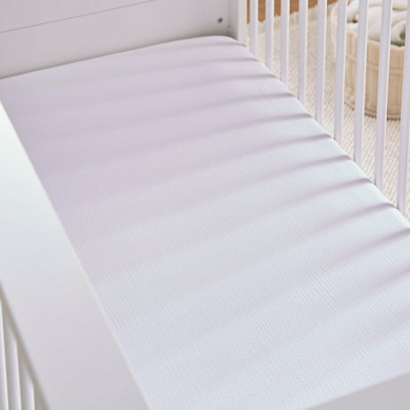 CuddleCo 2 Pack Cot Bed Sheets  - Cashmere Waffle