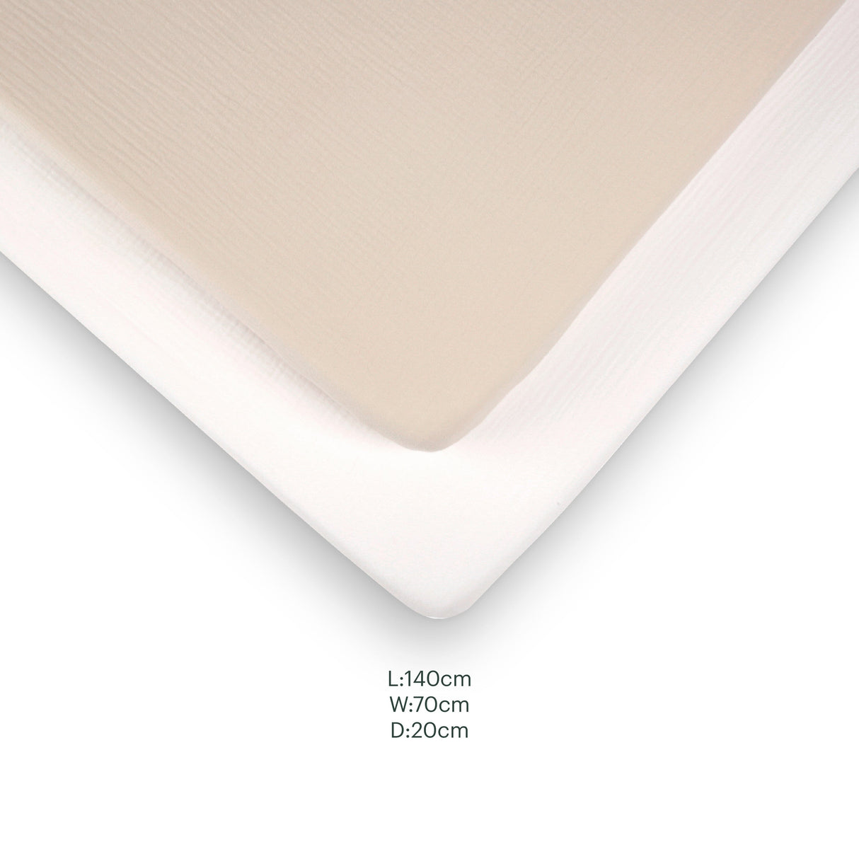 CuddleCo 2 Pack Cot Bed Sheets  - Cashmere Waffle