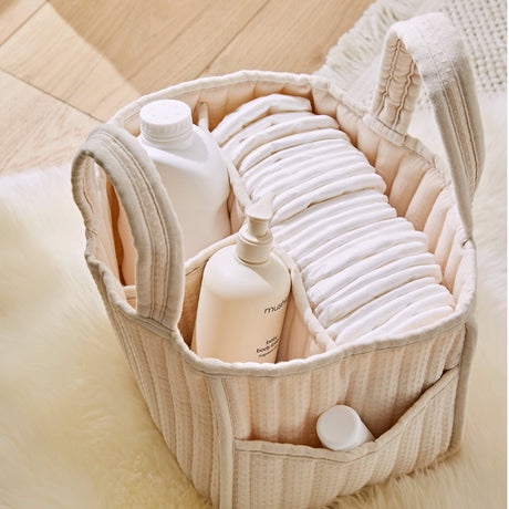 CuddleCo Nappy Caddy - Cashmere Waffle