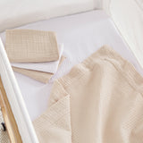 CuddleCo Universal Crib/Co-Sleeper Bedding Set  - Cashmere Waffle