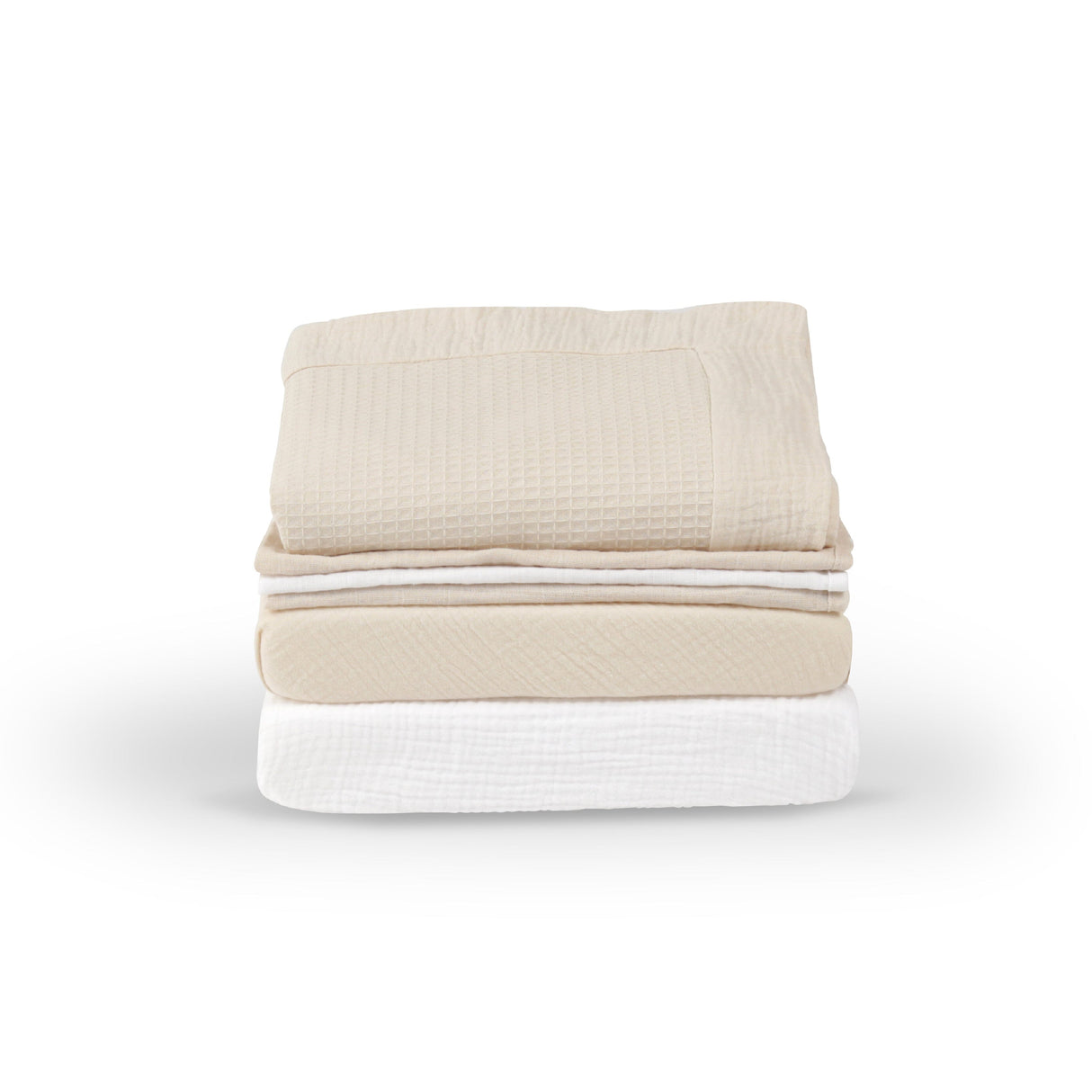 CuddleCo Universal Crib/Co-Sleeper Bedding Set  - Cashmere Waffle