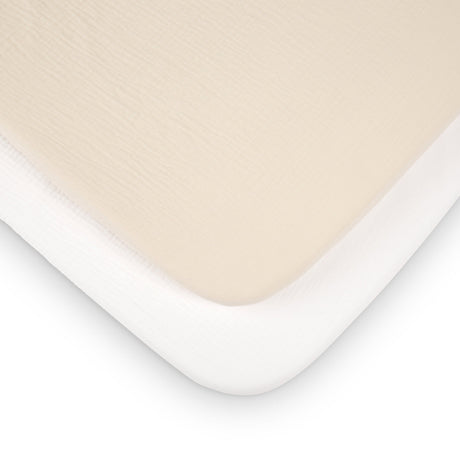 CuddleCo 2 Pack Universal Crib/Co-Sleeper Sheets  - Cashmere Waffle