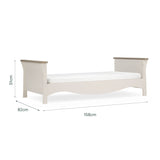 CuddleCo Clara Toddler Bed - Cashmere and Ash