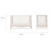 CuddleCo Clara Mini 2 Piece Nursery Furniture Set - Cashmere