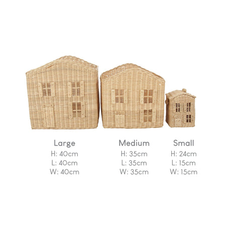 CuddleCo Country Cottage Storage Baskets - Set of 3