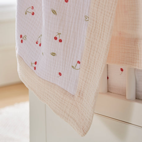 CuddleCo Comforter Blanket - Ditsy Cherry
