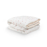 CuddleCo 4 Piece Cot Bed Bedding Set - Ditsy Cherry
