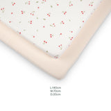 CuddleCo 4 Piece Cot Bed Bedding Set - Ditsy Cherry