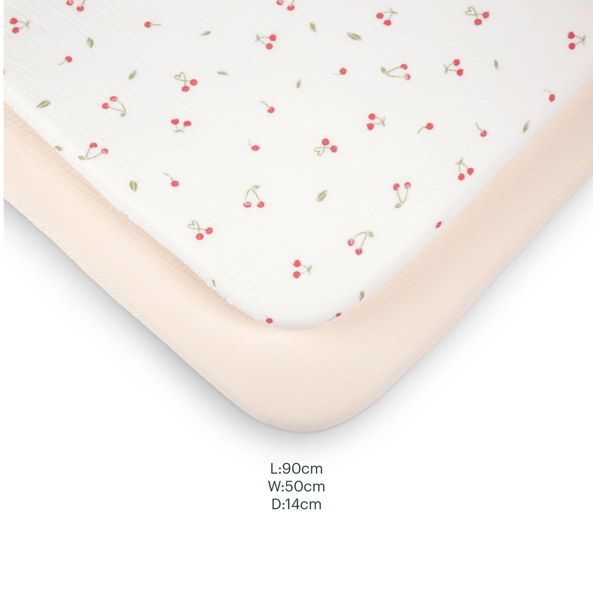 CuddleCo Universal Crib/Co-Sleeper Bedding Set - Ditsy Cherry