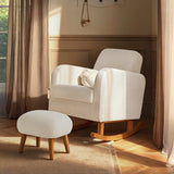 CuddleCo Etta Nursing Chair & Footstool - Bouclé Off White