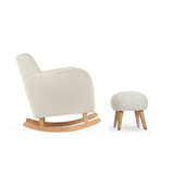 CuddleCo Etta Nursing Chair & Footstool - Bouclé Off White