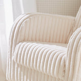 CuddleCo Etta Faux Fur Nursing Chair - Cream