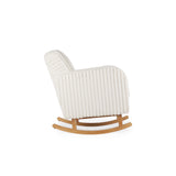 CuddleCo Etta Nursing Chair - Faux Fur Cream